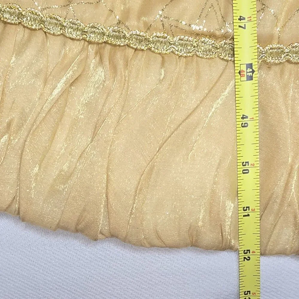 Gold Satin Christmas Tree Skirt 52
